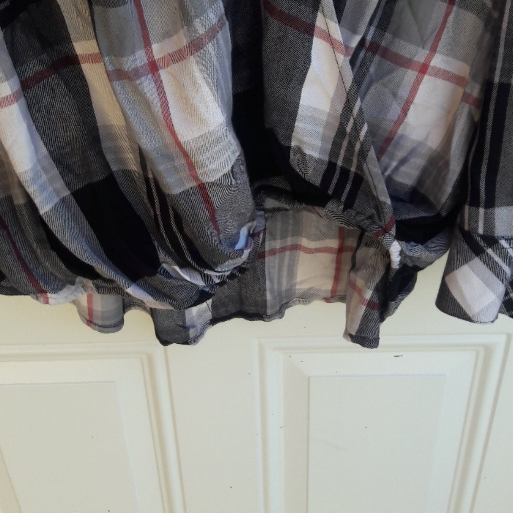 Lane Bryant Cross-Front Plaid Shirt 18 - Picture 6 of 9